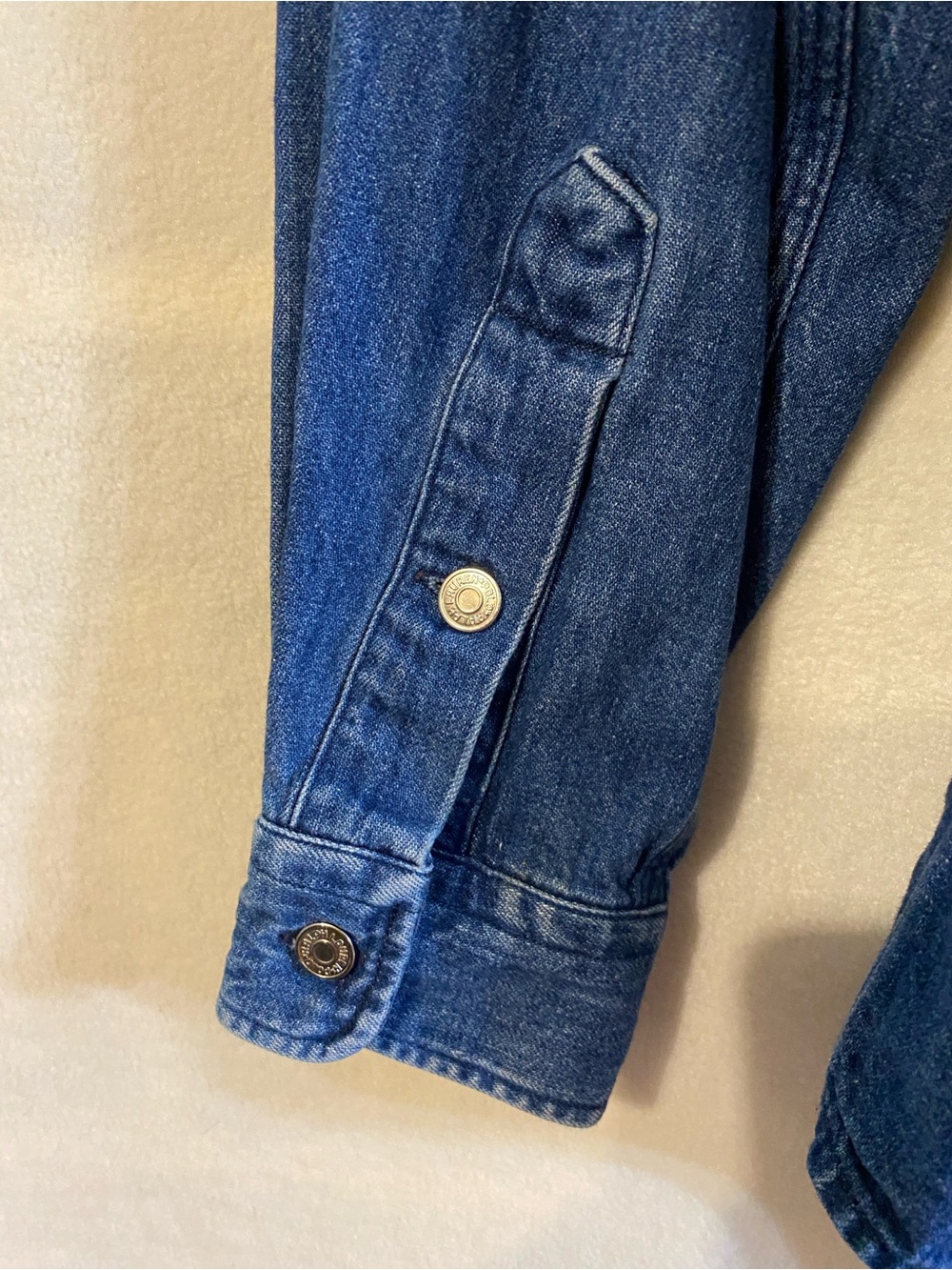 Vintage Polo Ralph Lauren 100% cotton denim button down shirt Made in USA - Picture 6 of 13